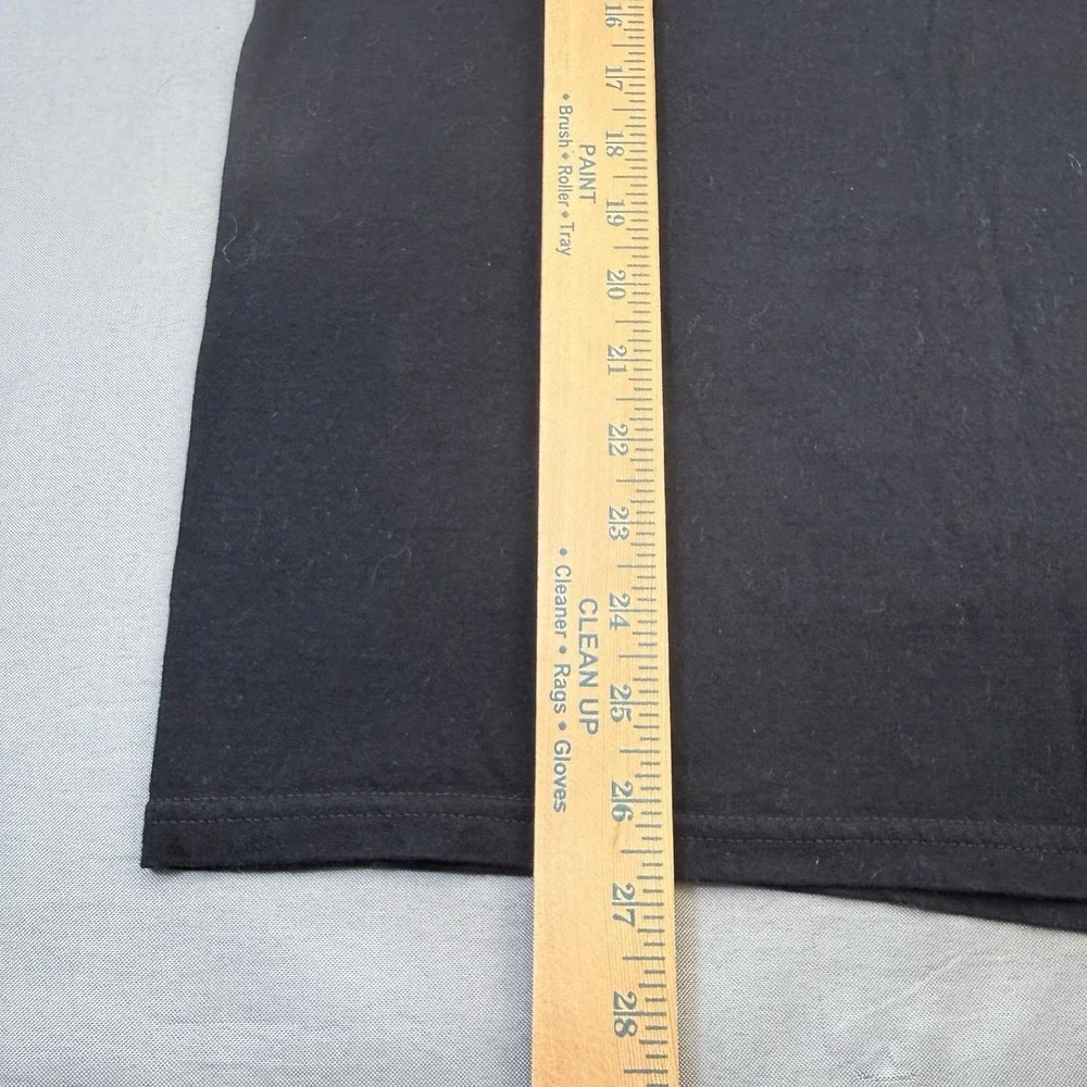 True Religion T-Shirt Men's Sz L Black Cotton Short Sleeve Gold Logo Graphic Tee